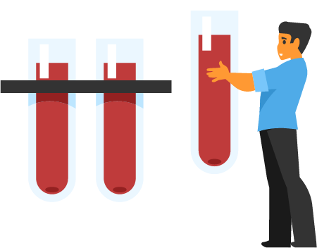Blood Analysis Conducted in a Medical Facility