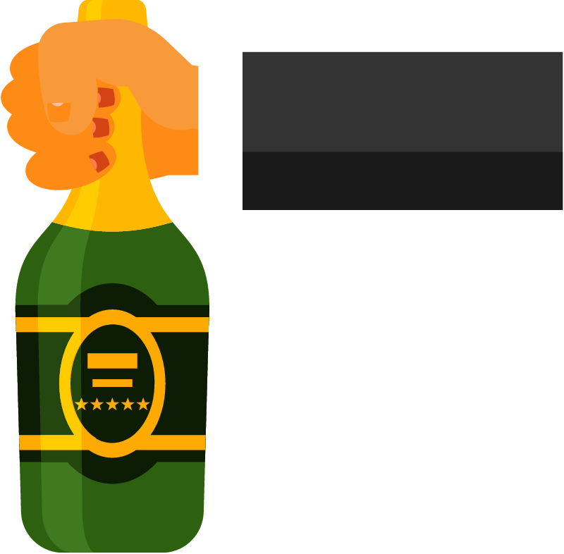 Bottle of Sparkling Champagne