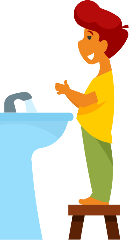 Boy Washing Hands 