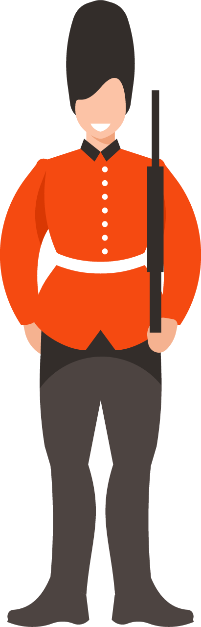 British Royal Guard Standing Still