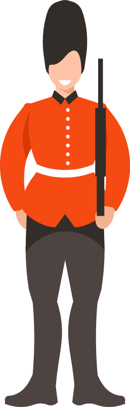 British Royal Guard Standing Still