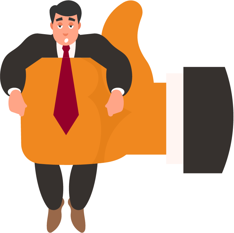 Businessman Caught in a Tight Situation