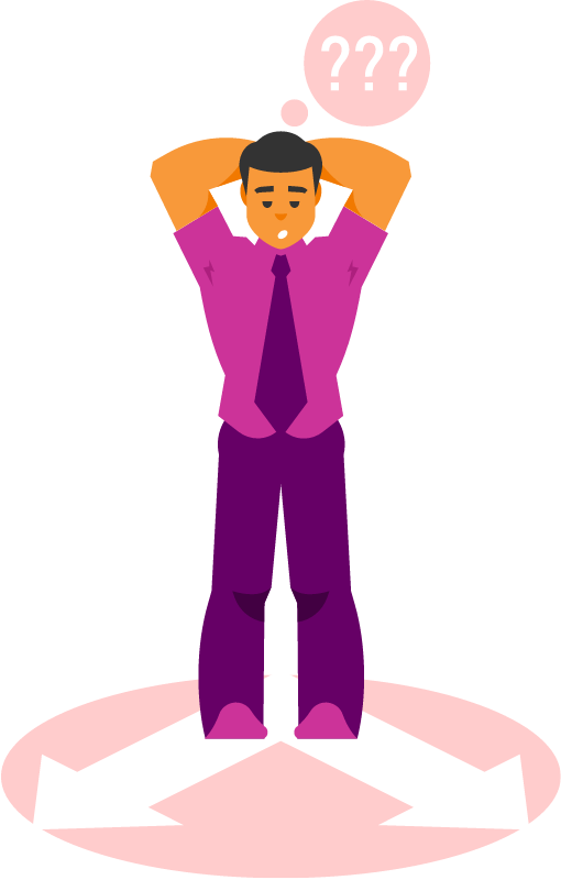 Businessman Thinking Hard About a Difficult Decision