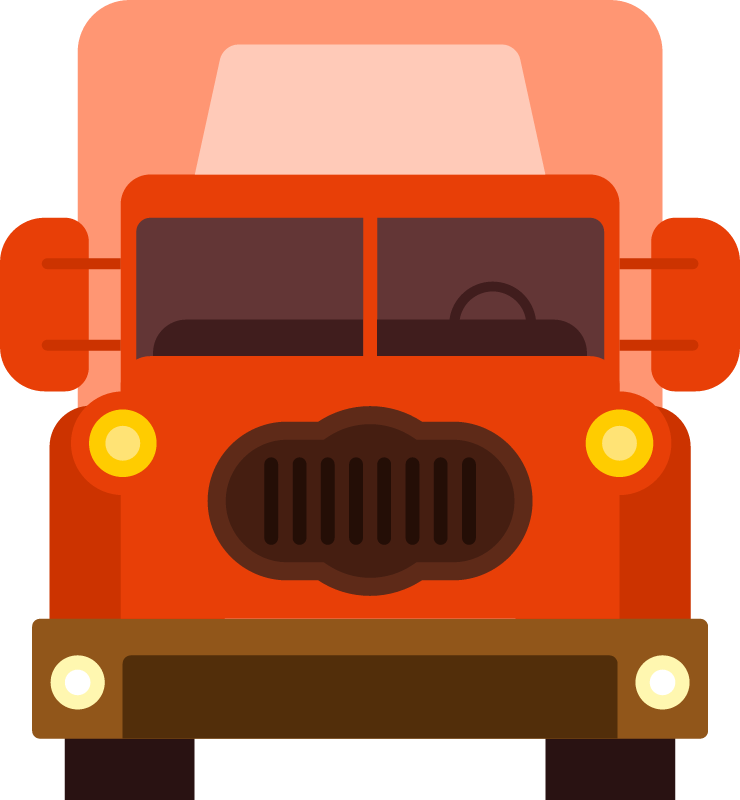 Cargo Truck Front View