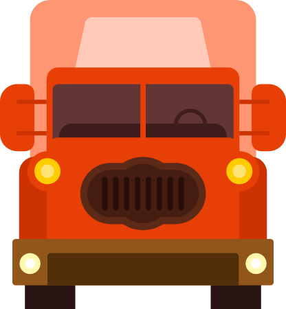 Cargo Truck Front View