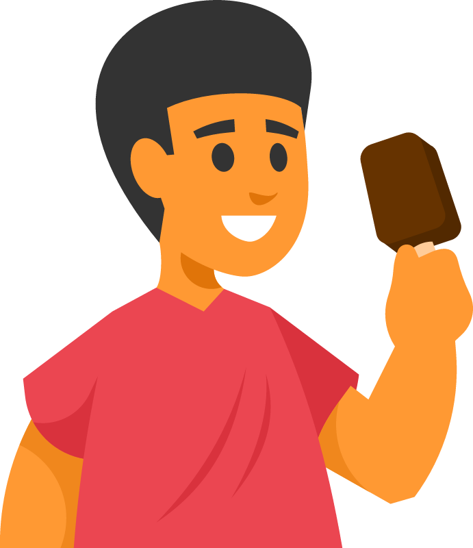 Child Eating Ice Cream Popsicle