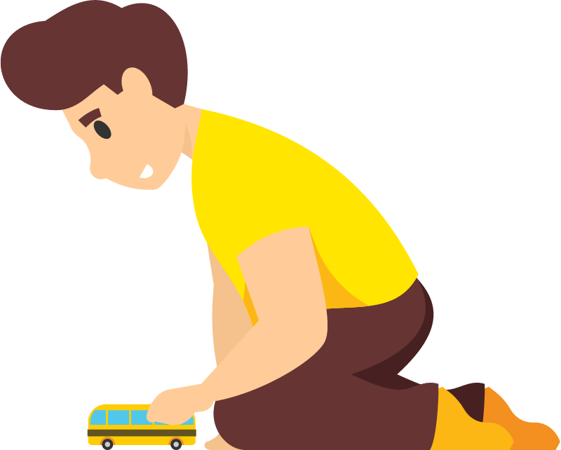Child Playing with Favorite Toy