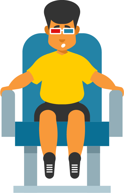 Child Watching 3D Movie