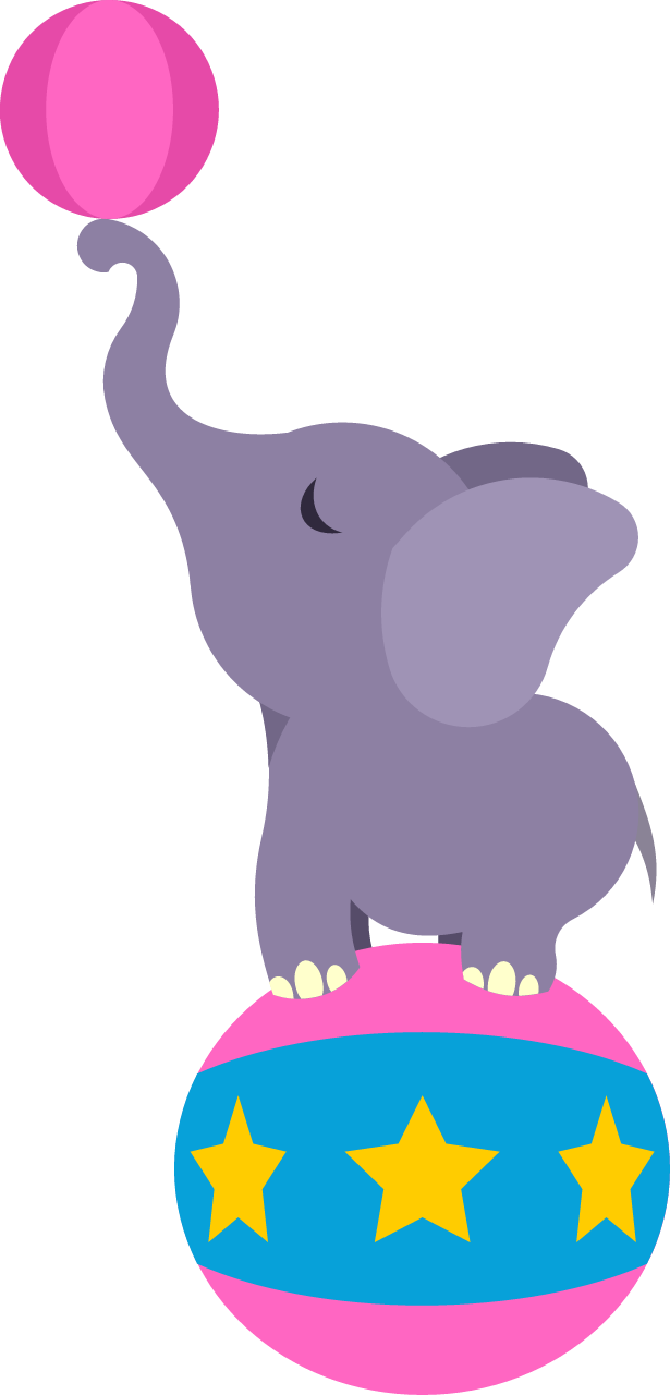 Circus Elephant Performing Tricks