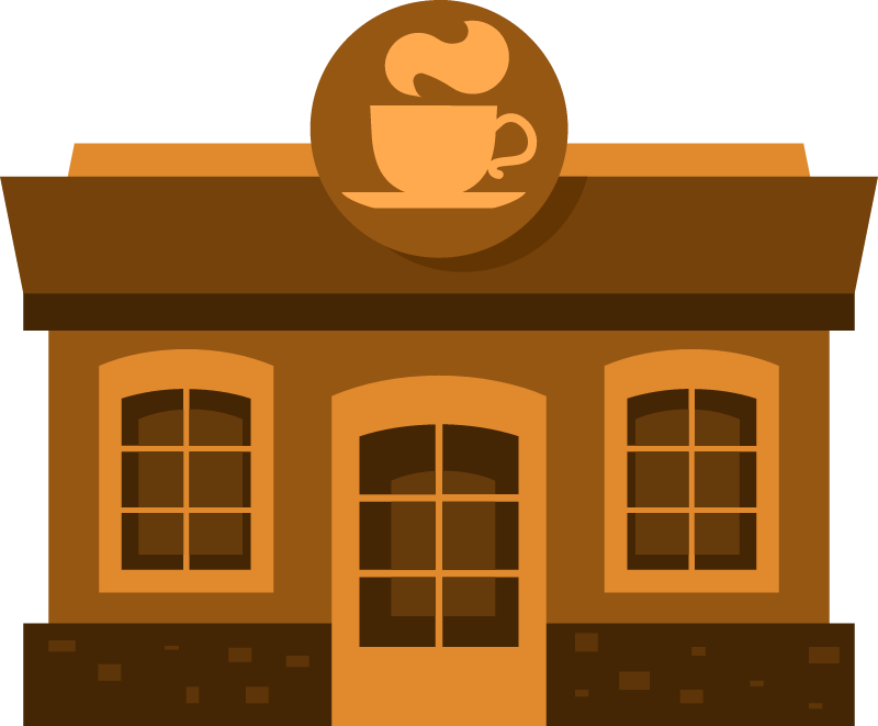 Coffee shop building