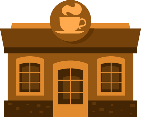 Coffee shop building