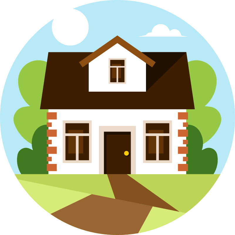 Cute Country House in Nature