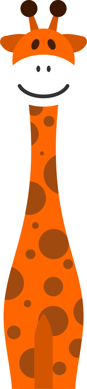 Cute Giraffe Among Tall Trees