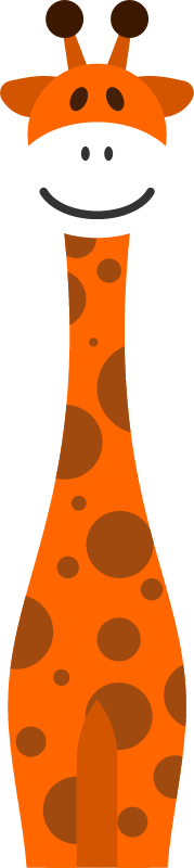 Cute Giraffe Among Tall Trees