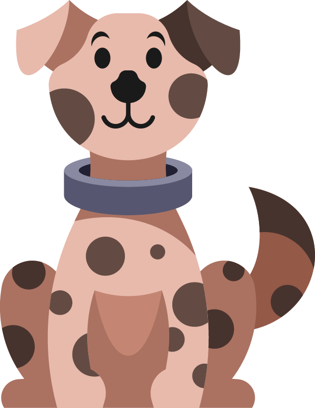 Cute Puppy Sitting Calmly