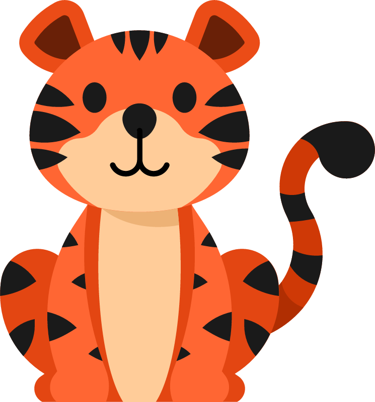 Cute Tiger Cub Smiling Brightly