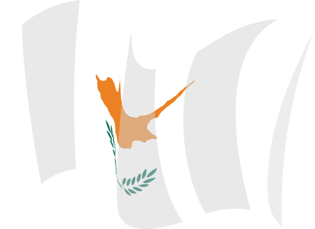 Cyprus National Flag in Waving Motion