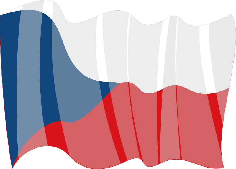 Czechia Waving National Flag