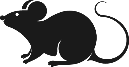 Dark Outline of a Mouse
