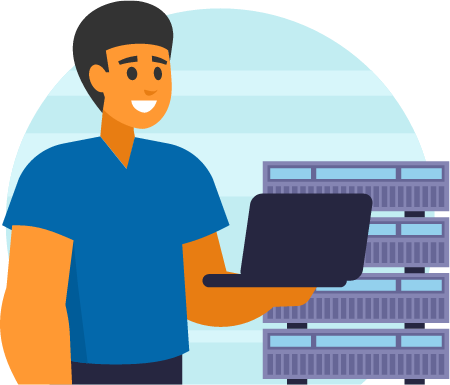 Database Administrator Managing Servers