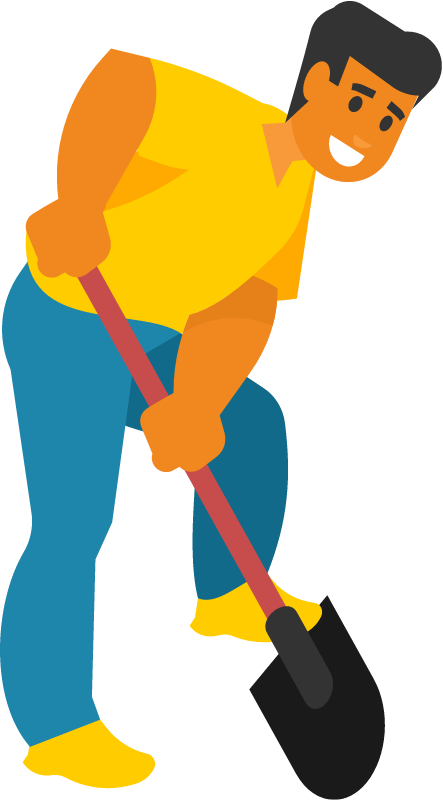 Digging with a Shovel