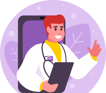 Doctor Providing Consultation via Video Call