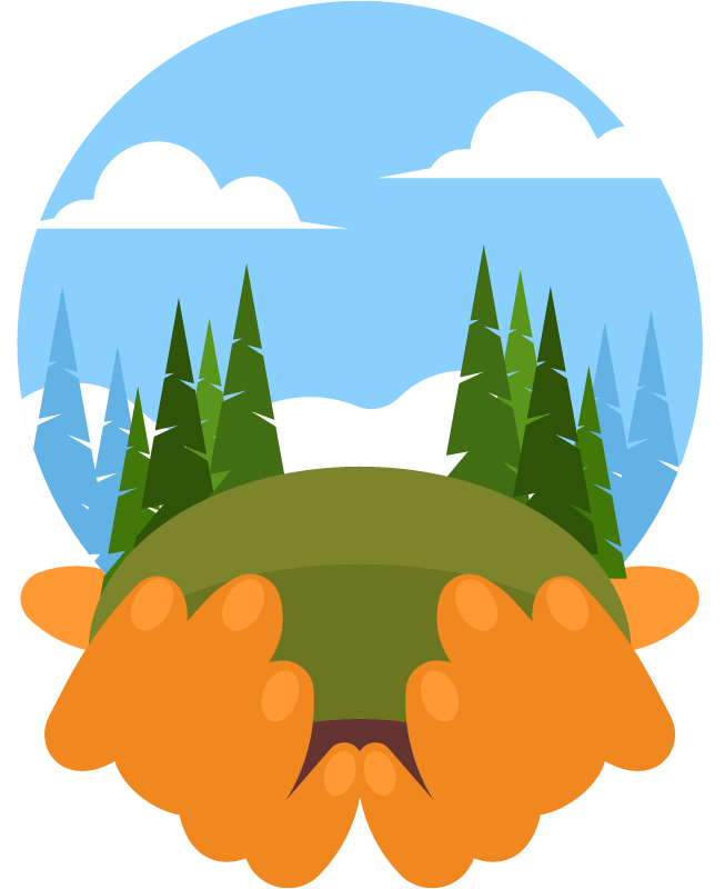 Ecology Concept with Nature Protection