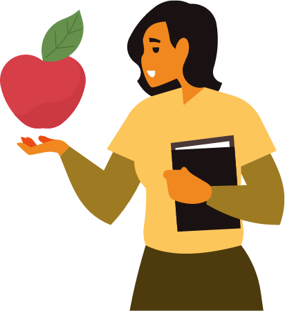 Education Concept with Books and Apple