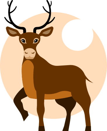 Elegant Deer in Action Pose