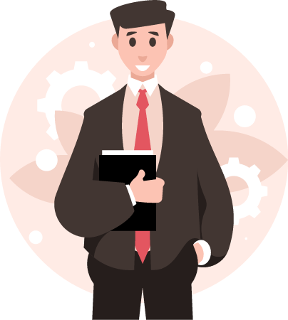 Employee Busy with Documents