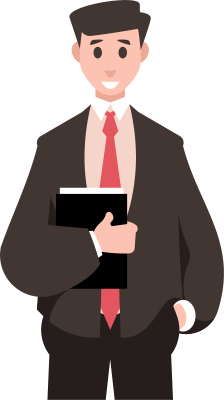 Employee Busy with Documents