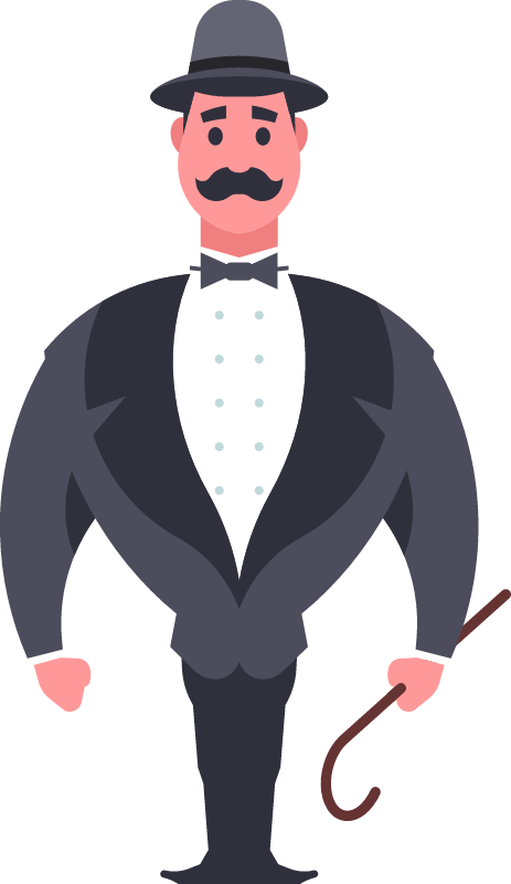 English Aristocrat in Vintage Suit