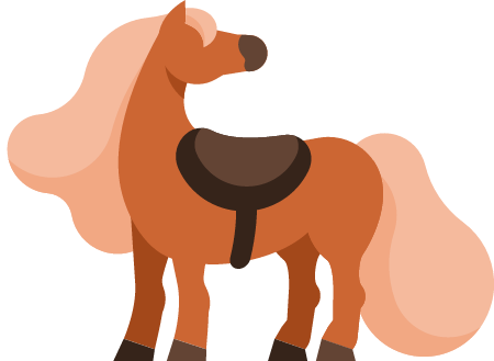 Equipped Pony Ready for Ride-