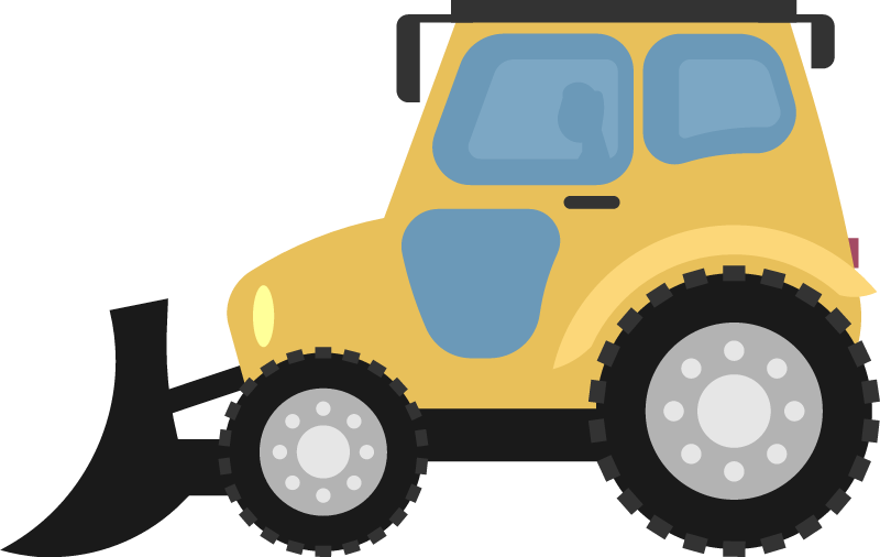 Yellow excavator 