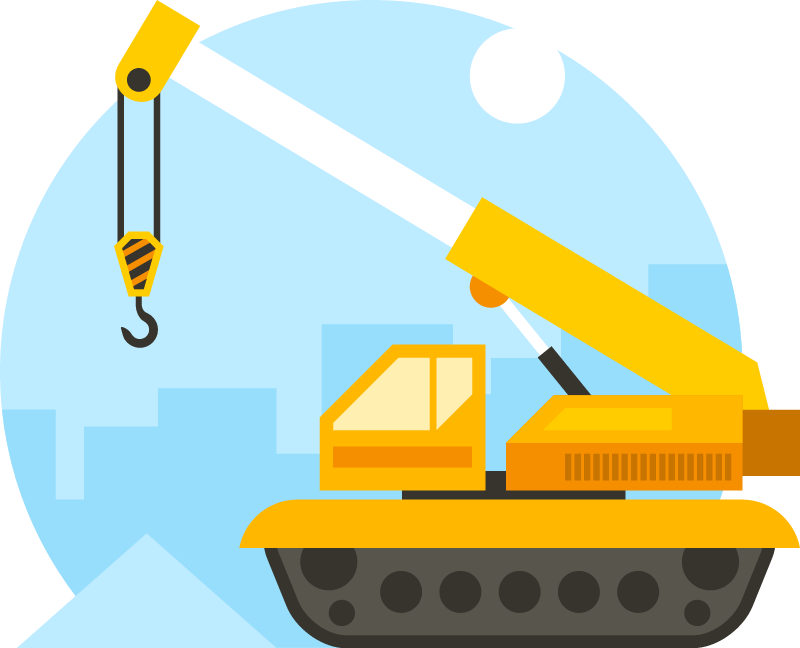 Excavator Crane for Construction Work