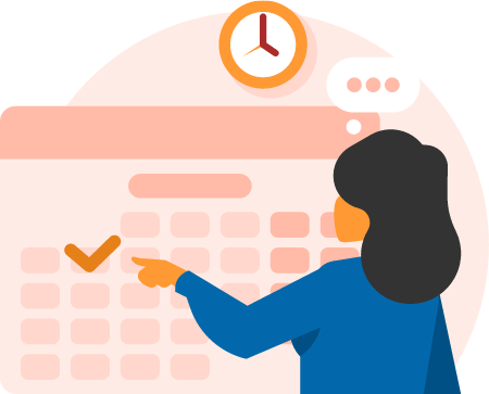 Expecting Woman Organizing Schedule