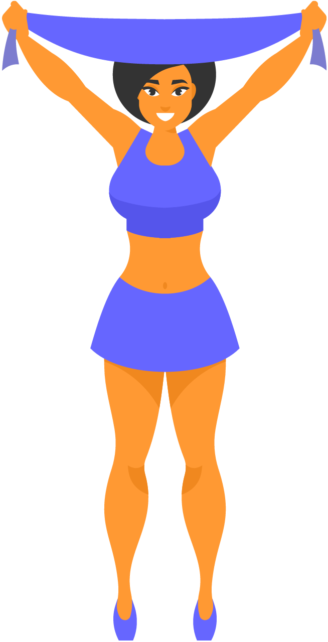 Female Fan Cheerleader Supporting Team