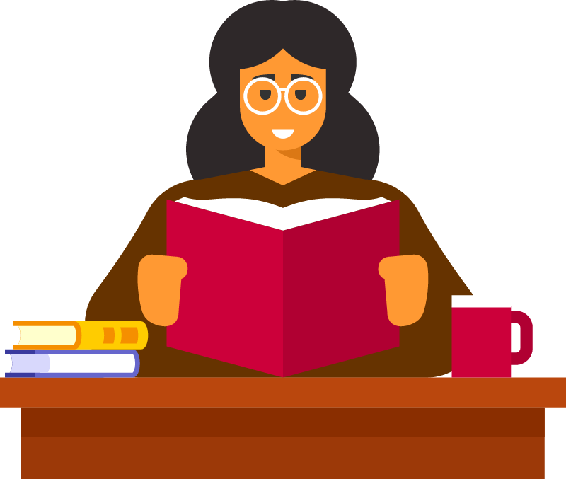 Female Librarian Organizing Books