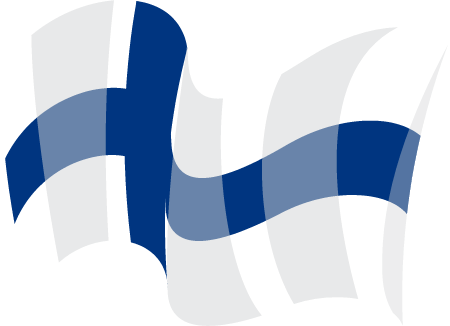 Finnish Waving National Flag