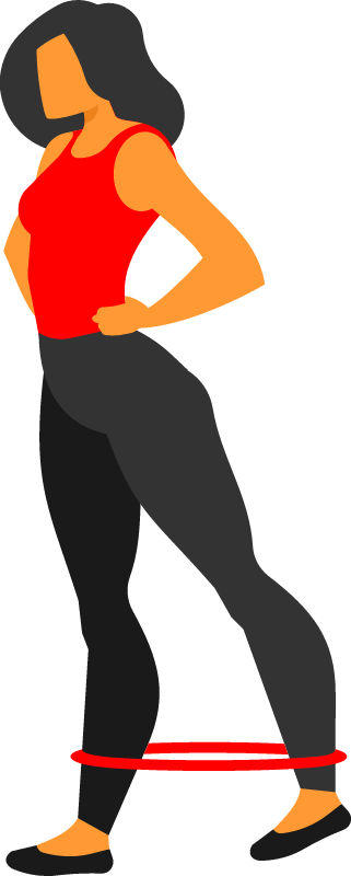 Fitness Enthusiast Exercising with Resistance Band