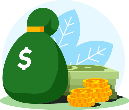 Bag and money