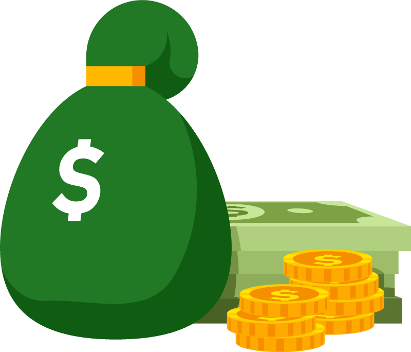 Bag and money