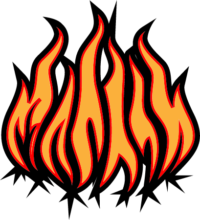 Flames Silhouettes Depicting Fire