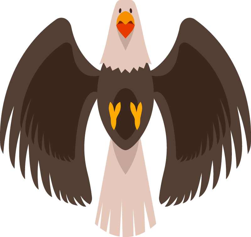 Flying Eagle Soaring Majestically