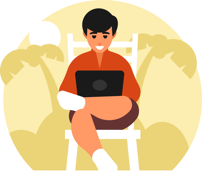 Freelancing Concept with Digital Professional