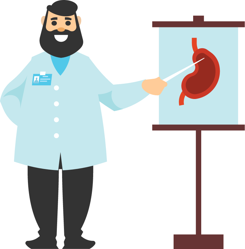 Gastroenterologist in Medical Practice