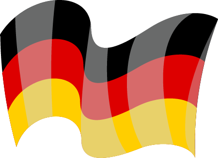 German National Flag in Motion