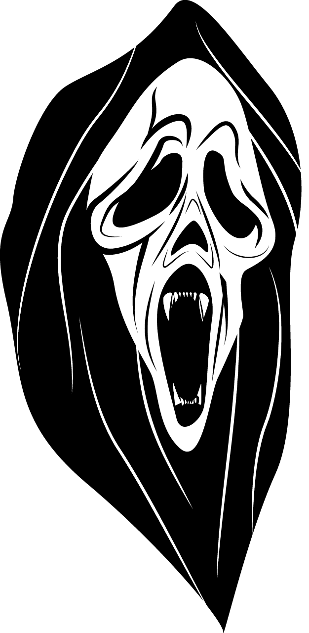 Ghostly Skull in Mysterious Cloak
