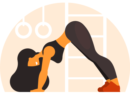 Girl Practices Yoga for Fitness and Calm