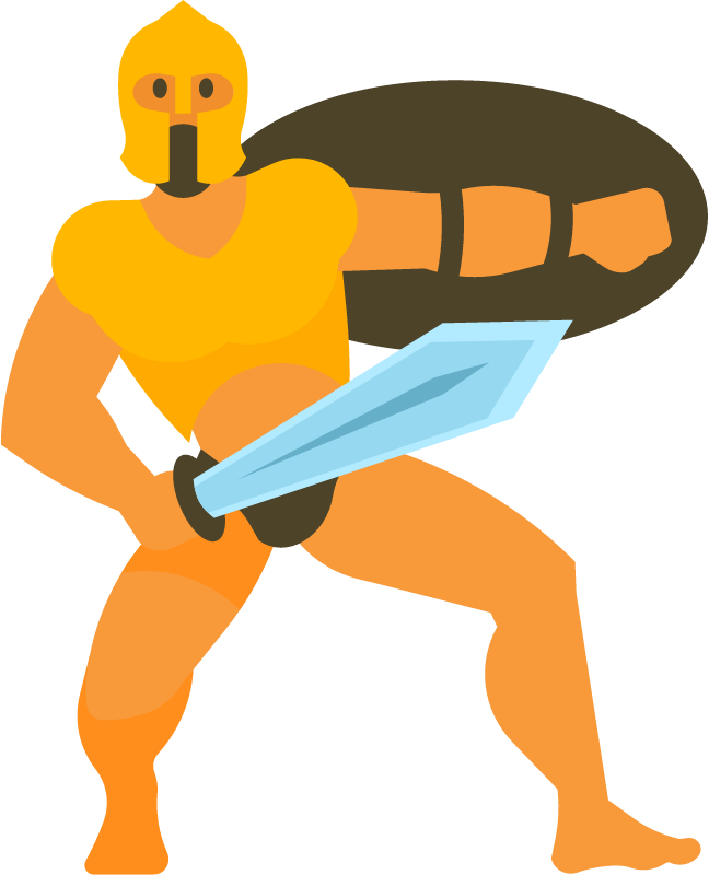 Gladiator Poised for Battle